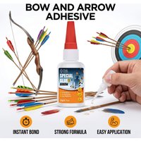1-5Pcs Special Arrow Glue, Instant Bond Strong Adhesive for Bow and Arrow, Archery Fletching & DIY Repairs