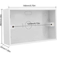 146 Type External Wall Switch Box Wall Socket Cassette PVC Materials For Wall Light Switch 146mm*86mm*32mm Standard Mounting Box
