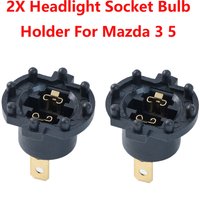 2pcs Low Beam Headlight Socket Bulb Holder Replacement For Kawasaki ER6-F Aprilia SL1000 Falco For Mazda 3 5 323 B28V510A3