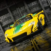 1:22 McLaren P1 GTR Track Edition Alloy Car Model Ornament Collection Car Doors Can Open Children's Power Sound and Light Toy