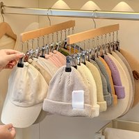 Wooden Hat Hanger, Clothes Drying Rack for Underwear, Ties, Camisoles, Scarves, Belts, Household Storage Organizer