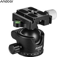 Andoer H-35 Tripod Ball Head Low Gravity Center Design Panorama Ballhead Mount Adapter U-Groove Max. 15kg/33lbs Load Capacity
