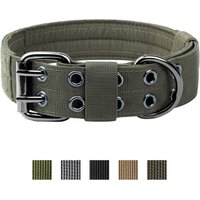 Small Medium and Large Dog Pet Outdoor Tactical Nylon Collar Dogs Adjustable Non-stretch Collars