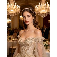 Rose Gold Glittering Diamond Hairband - Gentle Korean-Style Hair-Styling Headband - Versatile Headwear for Girls' Style
