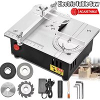 Mini-Tischkreissäge Elektrische Kleine Tischsäge Desktop-Säge Haushalt DIY PCB-Modell Schneidwerkzeug Holzbearbeitungs-Drehmaschine 63mm Klinge