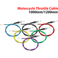AliExpress TIMZH Universal Motorcycle Throttle Cable 1000mm/1200mm Straight Connection for XR50 CRF50 CRF70 KLX110 125cc Dirt Pit Bike Monkey