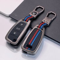 2025 Fashion Metal Silicone Key Case Cover for Audi A4 B7 A6 C6 4f 8v A3 8p A1 A3 Accessories Auto Remote Key Holder Jacket