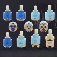 Ceramic Disc Cartridge Mixer Faucet Thermostatic Cartridge Faucet Disc Valve Pp Plastic Ceramic Cartridges for Mixer 35/40Mm