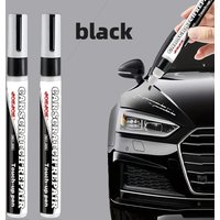 JOKJOK 2PCS Black Car Touch up Paint Pen Scratch Repair And Auto Body Wheel Leather Paint Restoration Kit