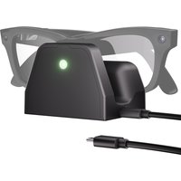 Charging Stand for Meta Smart Glasses Black Compatible with Wayfarer, Skyler, Headliner With LED Indicator