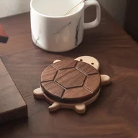 Heat Resistant Walnut Turtle Coaster For Teapots Unique Table Protector Mat