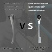 For 1/4-inch Ratchet Wrench Set Multi-Angle Portable Hand Repair Tool Kit for Confined Spaces Daily Repairs Mechanics Wrench