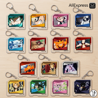 6CM My Hero Academia Acrylic Keychain Mirko Bakugo Todoroki Deku Anime Scene Quote Board Keyring Cosplay Bag Pendant Gift