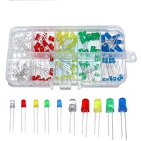 3MM 5MM Light Emitting Diode Electronic Kit Box F3 F5 LED Diode Various Kits White Green Red Blue Yellow