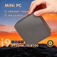 NEW Core i9-8950HK/i3-6100 Portable Mini PC Computer Windows 11 16GB DDR4 1/2TB SSD Gaming Computer WiFi 6 office Mini Desktop