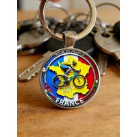AliExpress NONE 1pc Retro Bicycle Keychain Father's Day Cycling Gift for Dad Biker Bike Charm Bicycle Enthusiasts Riders Tour De France Souvenir