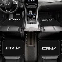 Custom Overland CRV Car Floor Mats of 4 Pieces Front and Rear Foot Mats with Non Slip Rubber Backing Car Accessories Universal