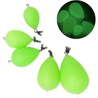 Egg Float Upward Luminous Bobber Fluorescence Float Fishing Float Help Thrower Long-distance Casting Bait Auxiliary Tool