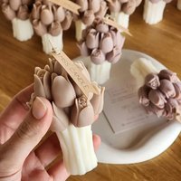 3D Tulip Bouquet Candle Silicone Mold DIY Lavender Flower Soap Aromatherapy Flower Theme Craft Handmade Gift Mold