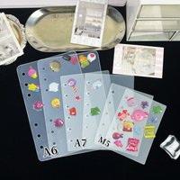 5/10/15Pcs/Bag A5/A6/A7/M5 Loose-Leaf Dividers, Translucent Frosted Dividers, Irregular Anti-Jamming Dividers, 3D Embossed Bubble Sticker Book, Sticker Book, Binder Dividers, Thickened Pp Material