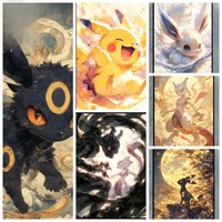 Oil Painting By Number Cute Cartoon Pikachu Home Decoration Bedroom Living Room Decor Gift Funny friend gifts Frameelss