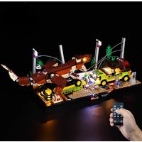 No Model LED Lighting Set Suitable for LEGO Jurassic World T. Rex Breakout 76956 (Not Include Building Blocks)