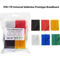 170 Tie-points Mini Breadboard DIY Kit White Black Red Green Each1 SYB-170 Yellow Blue Universal Solderless Prototype Breadboard