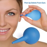 2PCS Ear Wax Removal Irrigation Cleaning Kit Ear Syringe Bulb Air Blower Pump Dust Cleaner Earwax Remover Rubber For Adult