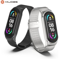 Strap for Mi Band 10 9 8 7 6 5 Metal Milanese Bracelet Mi Band 9 Wristband for Mi Band 6 Mi Band 7 Strap For Xiaomi Miband 8 9