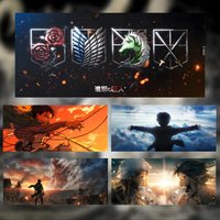 Anime Dark A-Attack on T-Titan Mouse Pad Large Gaming Mousepad with Stitched Edges Thickened Desk Mat PC