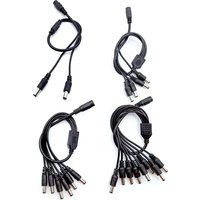 Female to Male DC Plug Splitter Cable 2.1*5.5mm Power Split for CCTV Camera Security DVR Accessories Adapter LED Light Strip