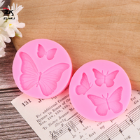 1Pc Butterfly Silicone Molds Mini Butterfly Cake Fondant Mold for DIY Chocolate Candy Cupcake Topper Decoration Desserts Mold