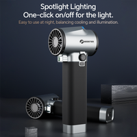Turbo Jet Fan Max 1.4kg Thrust 750W&64mm Brushless Motor Car Dryer Powerful Air Blower with Light for Drying Leaf&Snow Removal