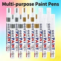 1/3/6/12 Colors Permanent Paint Marker White/Gold/silver Markers for Car Tire Tread Rubber Fabric Paint Metal Paint Marker Pens