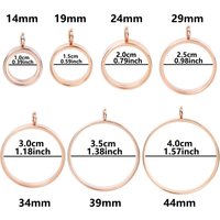 1Pc Stainless Steel 10-40mm Glass Reliquary Photo Urn Medallion Pendant For Ashes DIY Round Coin Holder Locket Colgantes Jewelry