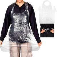 50/100PCS Disposable Plastic Apron Individually Packaged Transparent Apron Suitable Hot Pot Barbecue Restaurant Waterproof