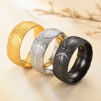 Newest Stainless Steel Basketball Sports Ring Personality Hip Hop Punk Frosted Ring for Fashion Men Women Jewelry