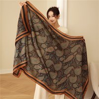 Luxury Brand Long Silk Scarf Women Shawl Cashew Print Kerchief Femme HeadScarf Foulard Satin Bandana Hijab Scarves Lady 180*90cm