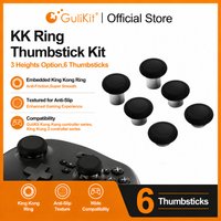 GuliKit KingKong Ring Thumbstick Kit 6 in 1 Thumb Sticks with 3 Heights Option for Gulikit KK3 Max Game Accessories Replacement