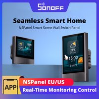SONOFF NSPanel Smart Scene Wall Switch HMI EU/US Panel Multiple Control Thermostat Real-Time Weather Display via eWeLink APP