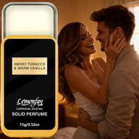 Lemonfay Luminous Journey Solid Perfume | Smoky Tobacco & Warm Vanilla Scent | Portable Long-Lasting Fragrance For Daily Use 15g