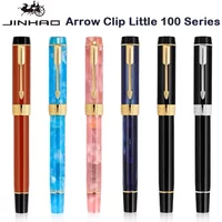 Jinhao 100 Mini Fountain Pen Golden Arrow Clip Luxury Pen M/F/EF Nib Writing ink Pens Stationery Business Office School Supplies