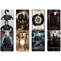 1PC TV Play Series Supernatural Anime 4pcs 1Set Film Skin Sticker Tape For Bank Credit Debit Card