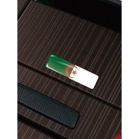 Algeria Flag 3D Epoxy Resin Decorate Car Sticker Car Window Buttons Steering Wheel Center Console Panel Motorcycle Fuel Tank