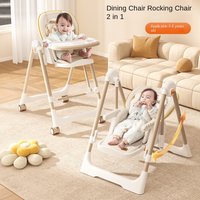 Baby Dining Chair Collapsible Multifunctional Children Portable Baby High Seat Chair Household Learning Sit 2 in1 for Baby