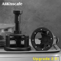 AliKisscafe WDT Tools Rotary Needle Powder Distributor 51mm 54mm 58mm Adjustable Depth Espresso Needle Distributor Barista Tools
