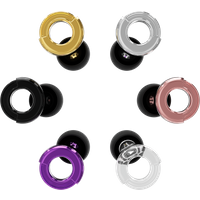 HUAK Quiet Silicone Ear Plugs Reusable Concerts & Festivals, Live Events, Musicians, DJs + Mute for Extra Coverag