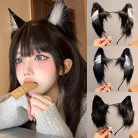 1pcs cosplay Cute Plush Cat Ear Headband Holiday Christmas Animal Hoop Hair Accessories Lolita Fur Sexy Anime Fox Ears Party