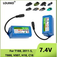 7.4V 20000mAh battery suitable for V020 V900 2011-5 V007 C18 H18 V18 D18B FX88 remote control RC fishing bait boat battery