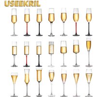 High-value Champagne Glass Cups Sparkling Wine Glass Goblet Classic Champagne Glasses Cups Glass Cup Wedding Party Accessories